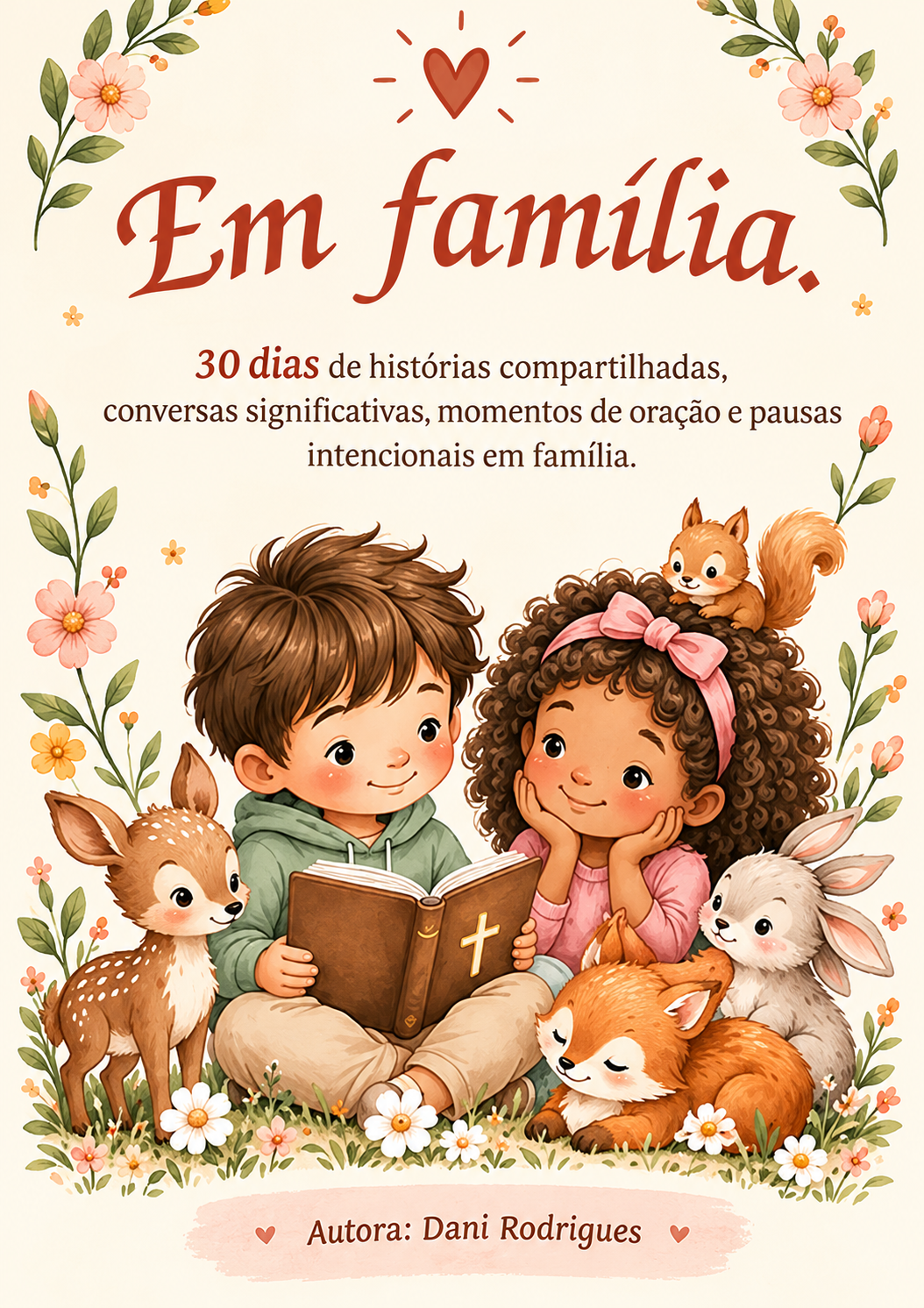 Capa do livro digital Em família